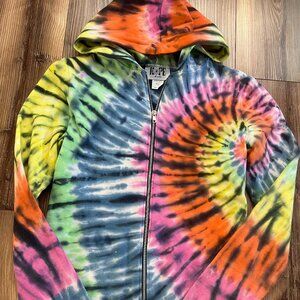 Hope Jeans gorgeous BOHO tie dye hoodie womens small